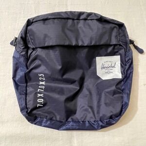 Herschel Supply Co. Bag Navy‎ Blue Nylon Lightweight Travel Small 7"x7"